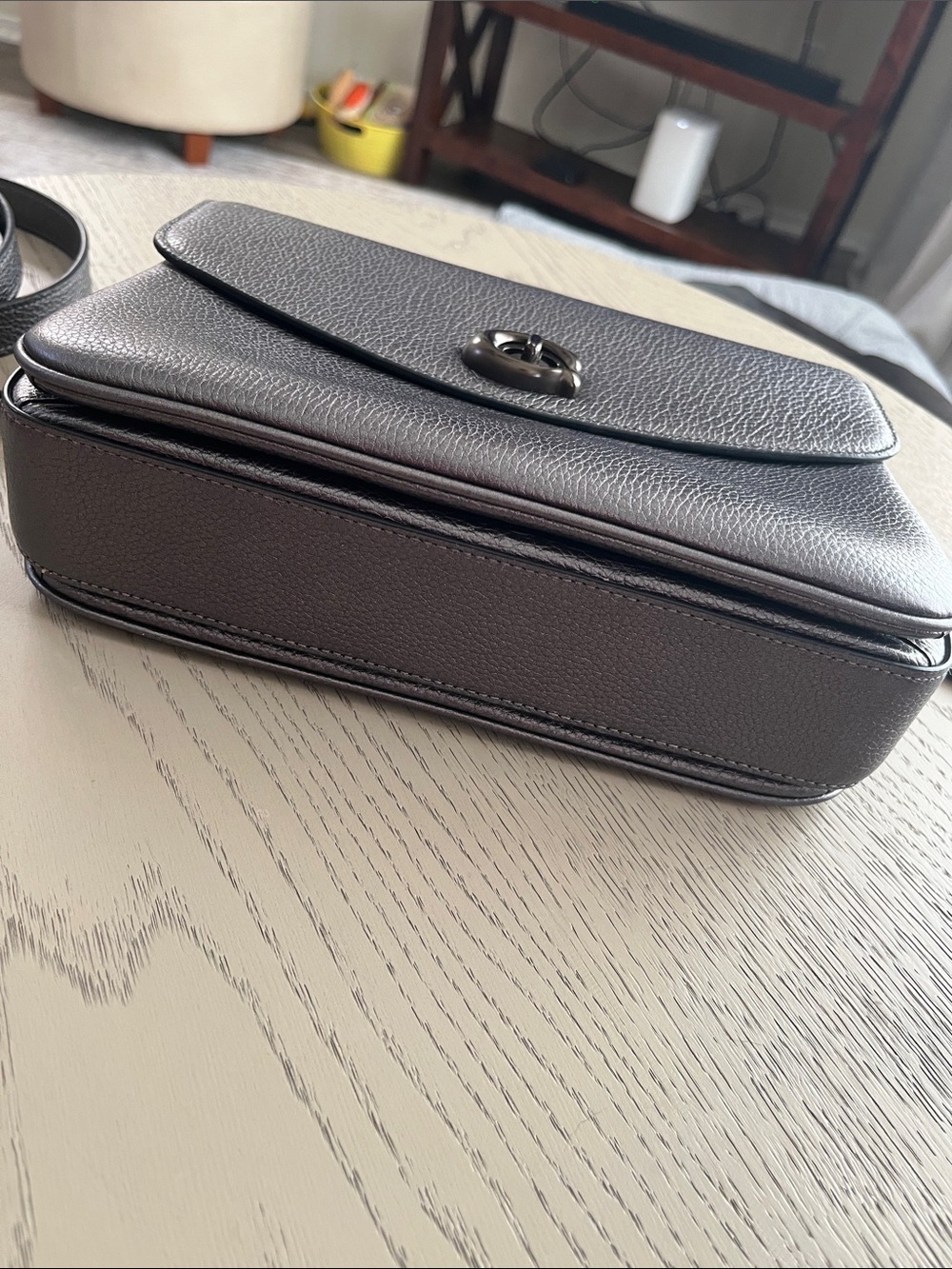 Coach Cassie Crossbody / Metallic Graphite & Novelty Strap - Picture 6 of 17